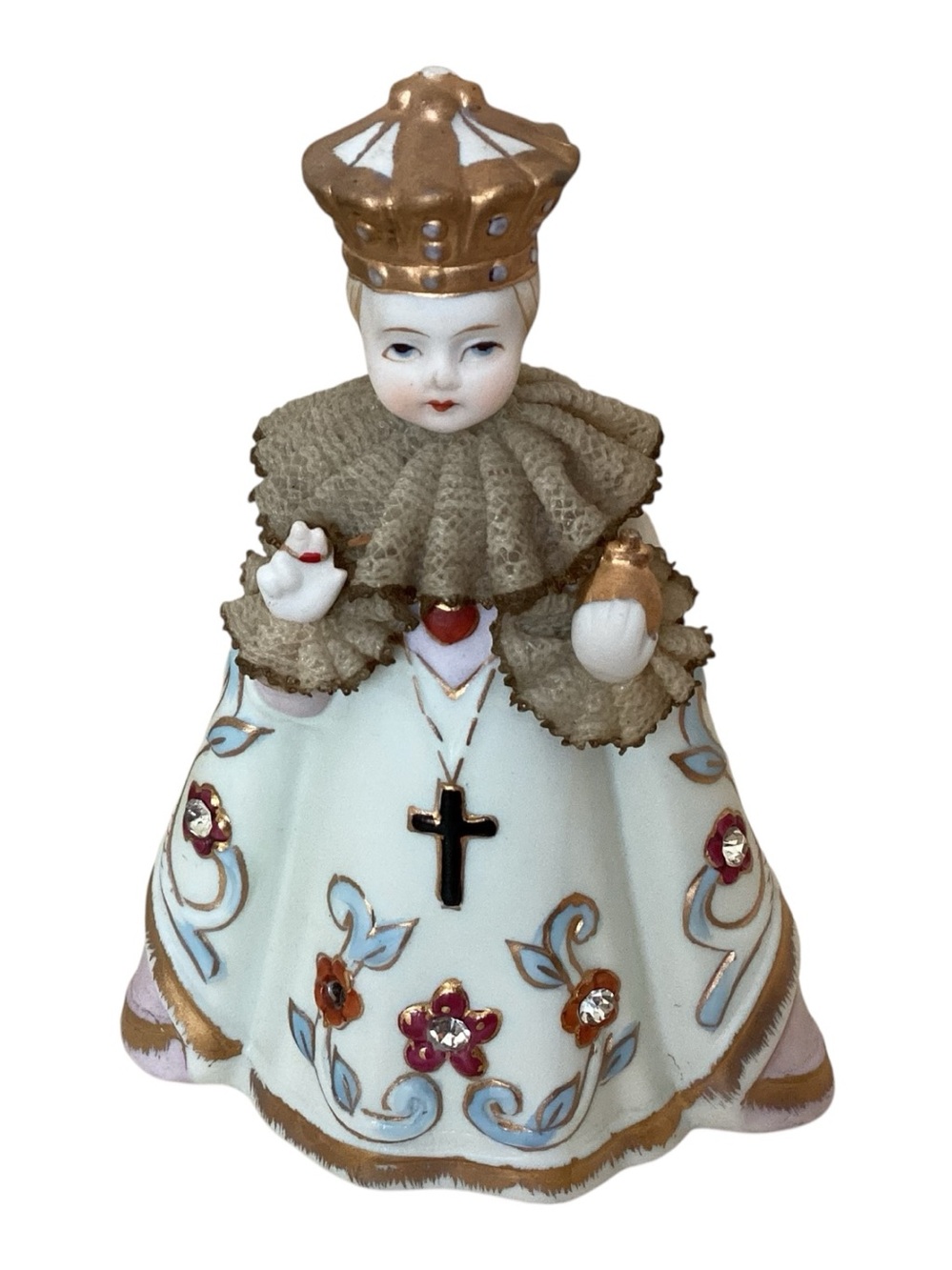 Vintage Lefton Porcelain Infant Jesus of Prague Figurine KE718SS